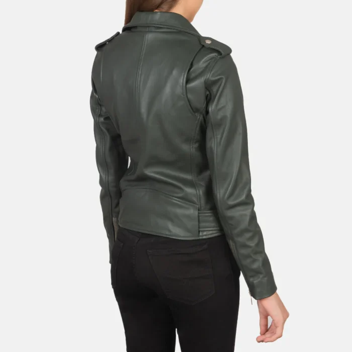 Plus Size Leather Biker Jacket