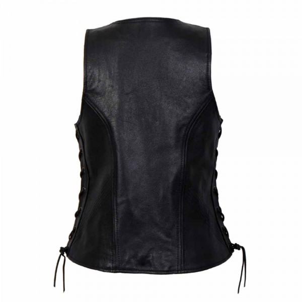 ladies leather vests motorcycle