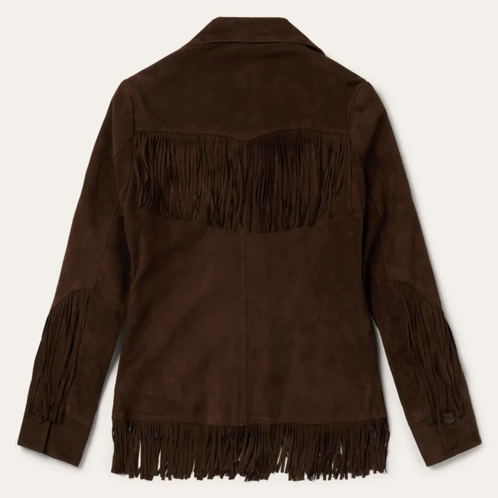 Vintage Suede Fringe Jacket For Women