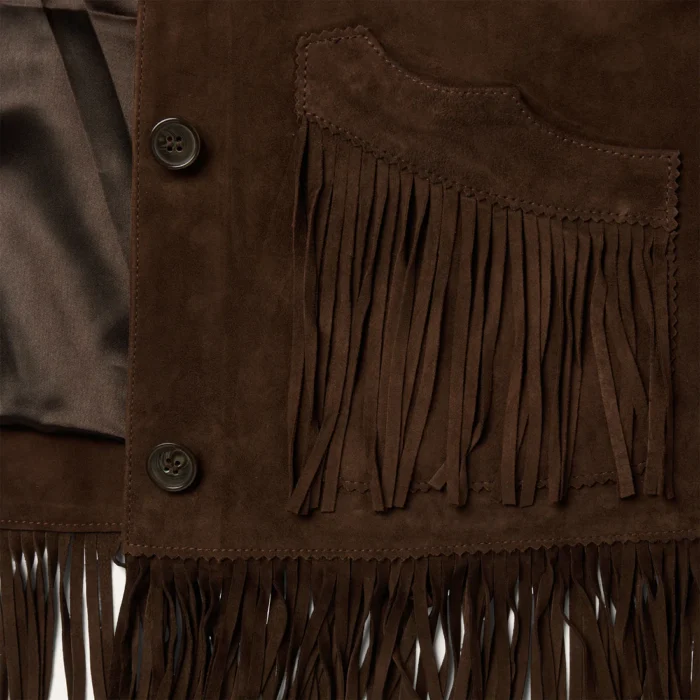 Vintage Suede Fringe Jacket For Women