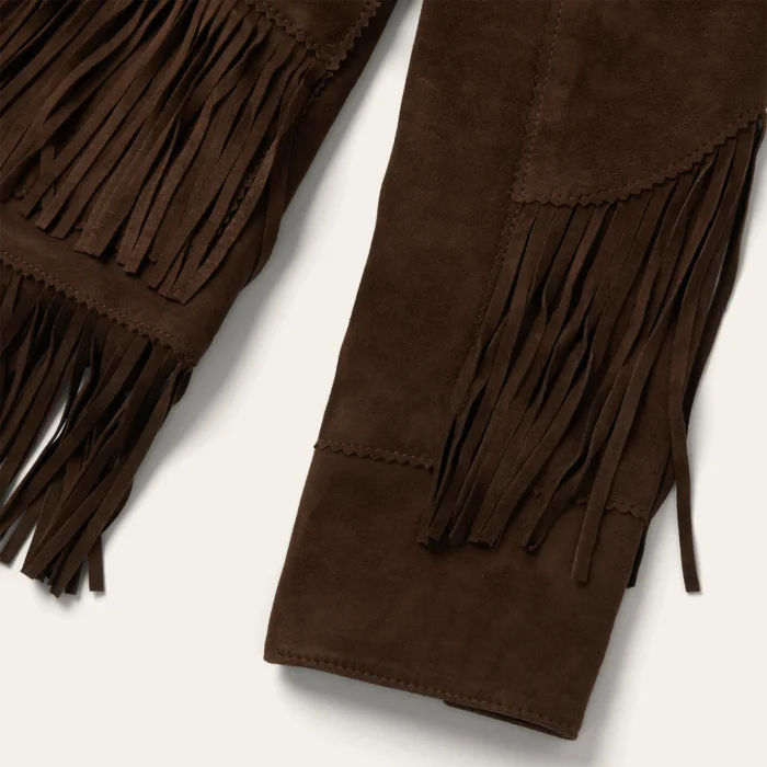 Vintage Suede Fringe Jacket For Women