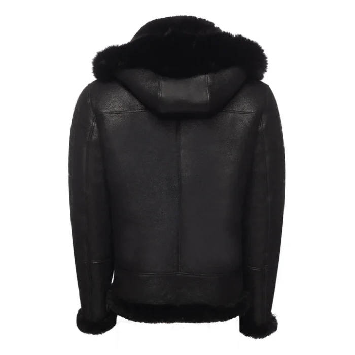 Black Mens Aviator Jacket