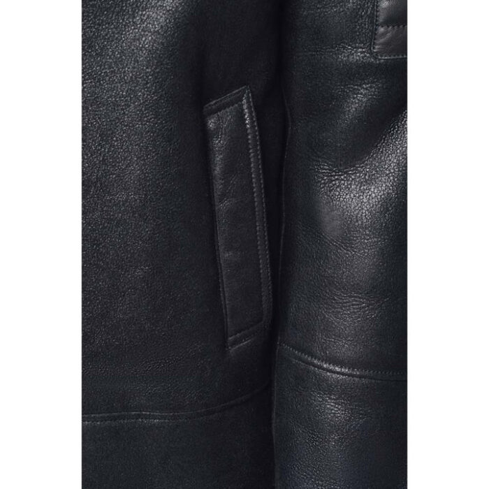 Black Mens Aviator Jacket
