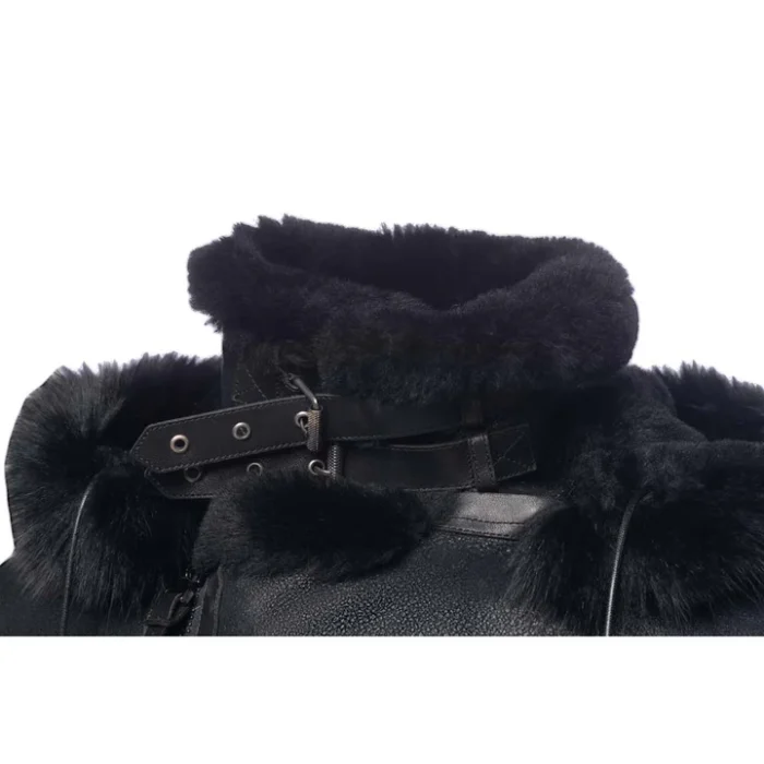 Black Mens Aviator Jacket