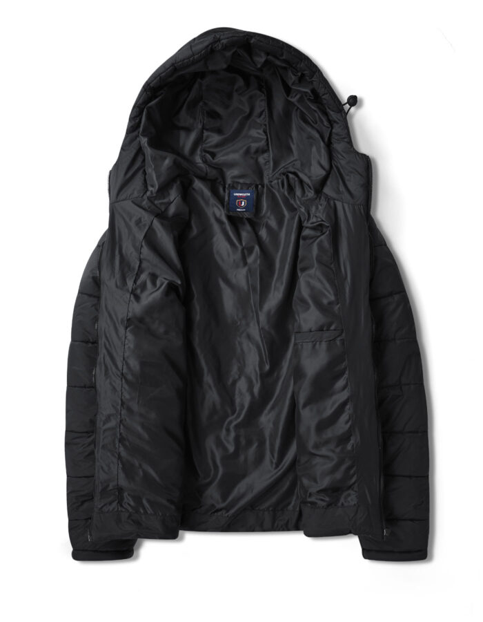 hooded puffer jacket