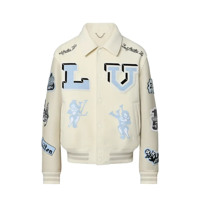 louis vuitton letterman jacket