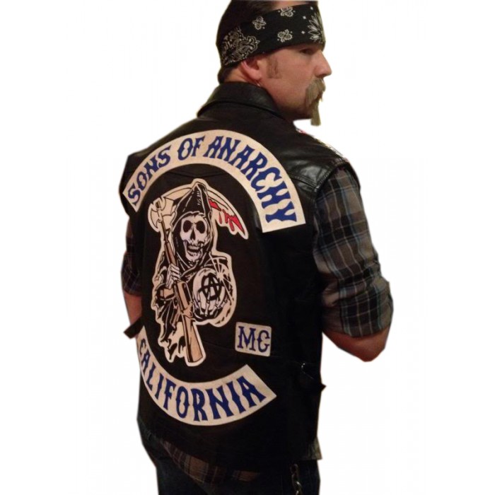 leather motorcycle vest​