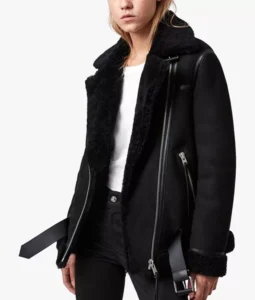 Aviator Jacket Leather Womens