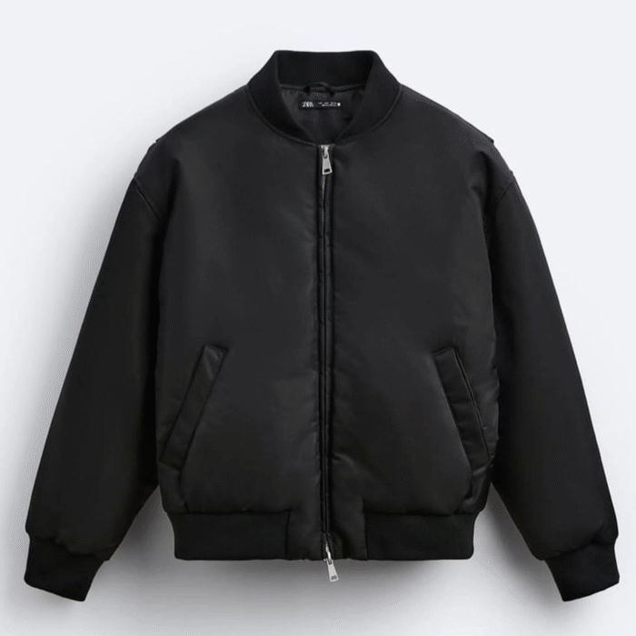 black bomber jacket​