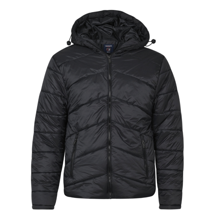 hooded puffer jacket