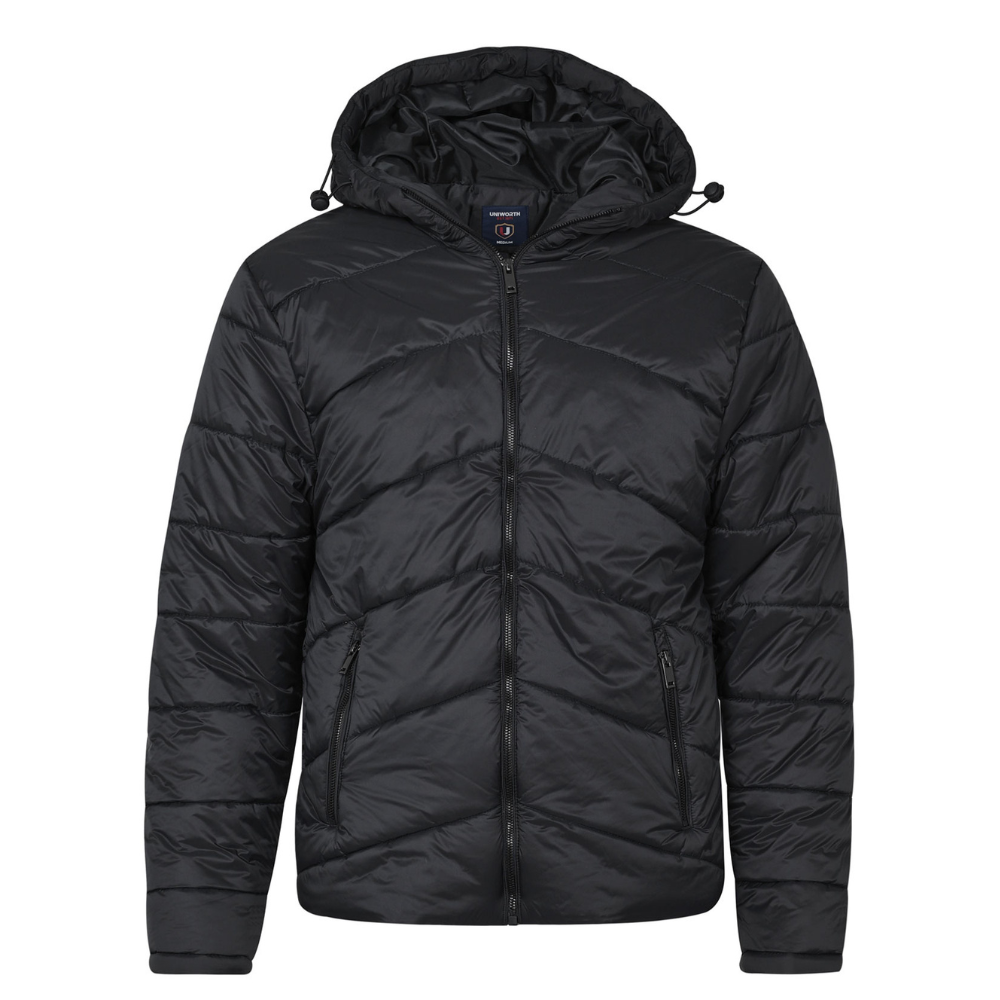 hooded puffer jacket