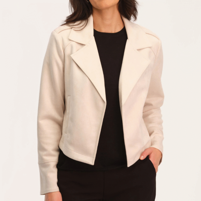 women faux suede jacket
