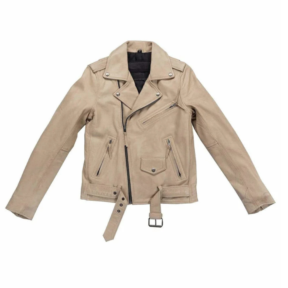 suede leather biker jacket