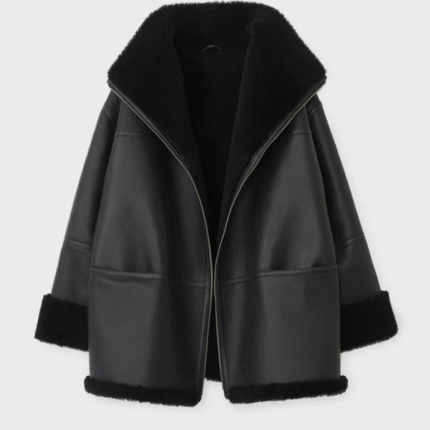 aviator jacket leather womens