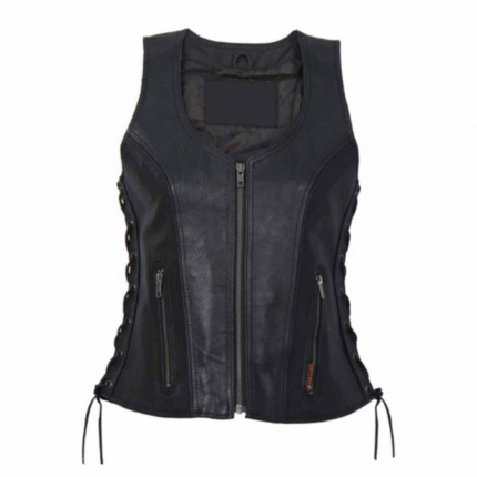 ladies leather vests motorcycle