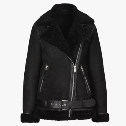 Aviator Jacket Leather Womens