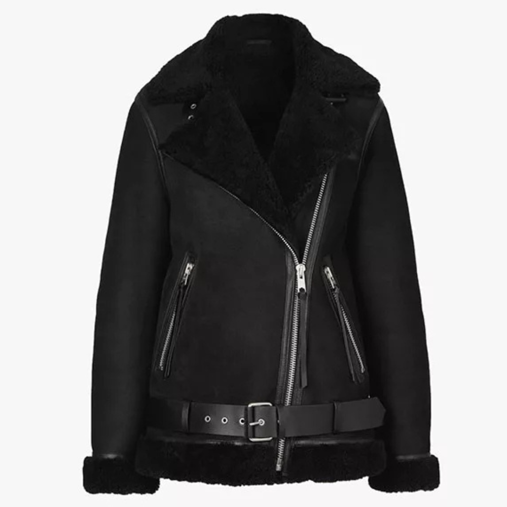 Aviator Jacket Leather Womens