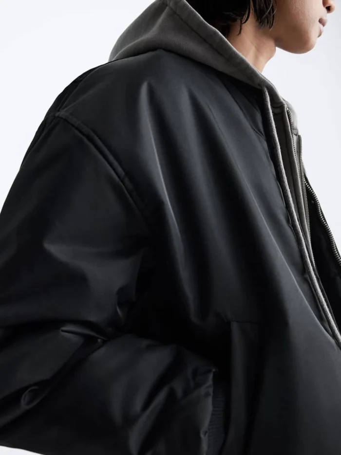 black bomber jacket​