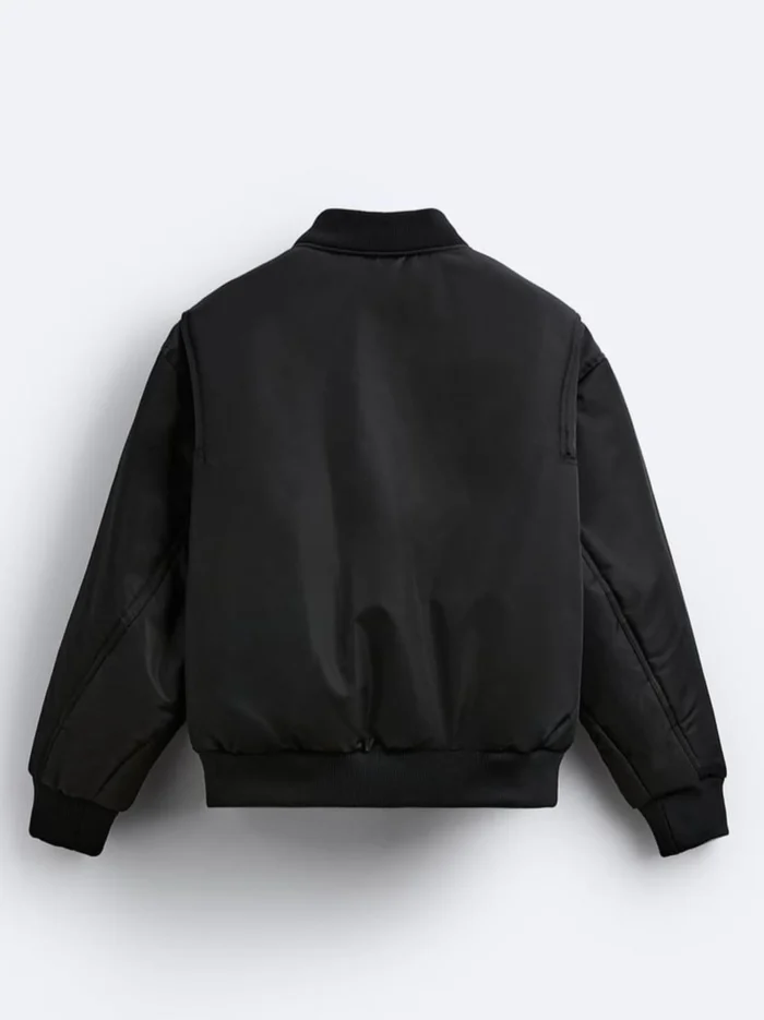 black bomber jacket​
