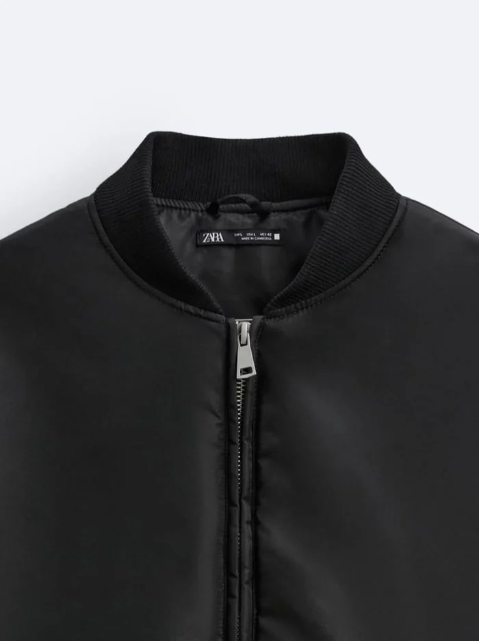black bomber jacket​