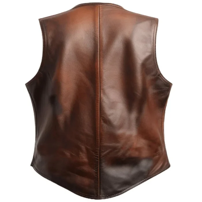 Brown Leather Vest