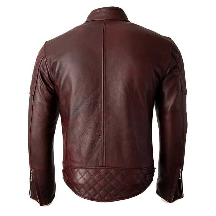 Brown Leather Biker Jacket
