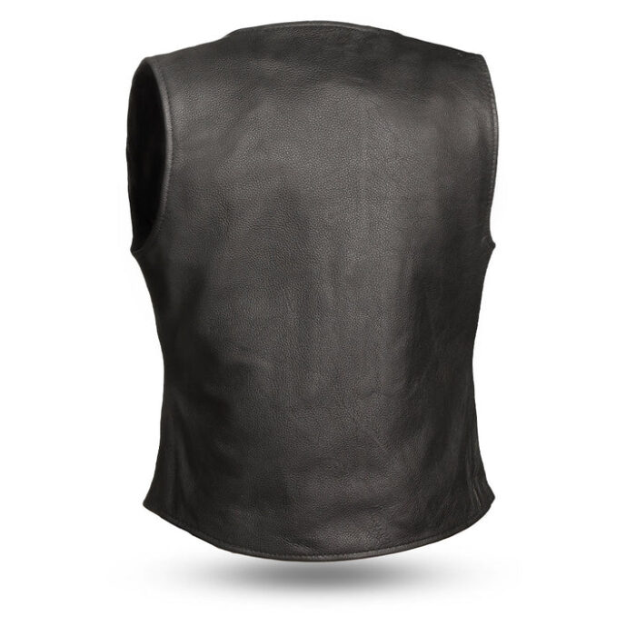 womens leather vest