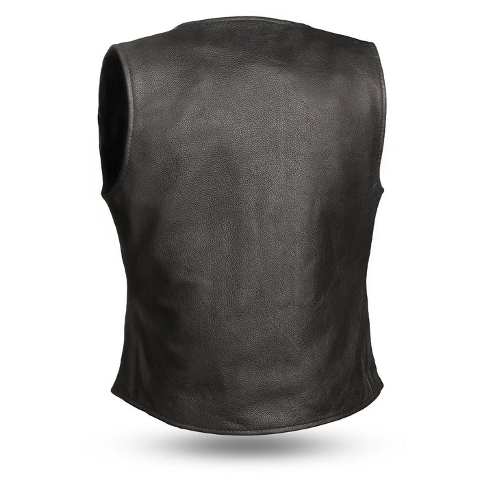 womens leather vest