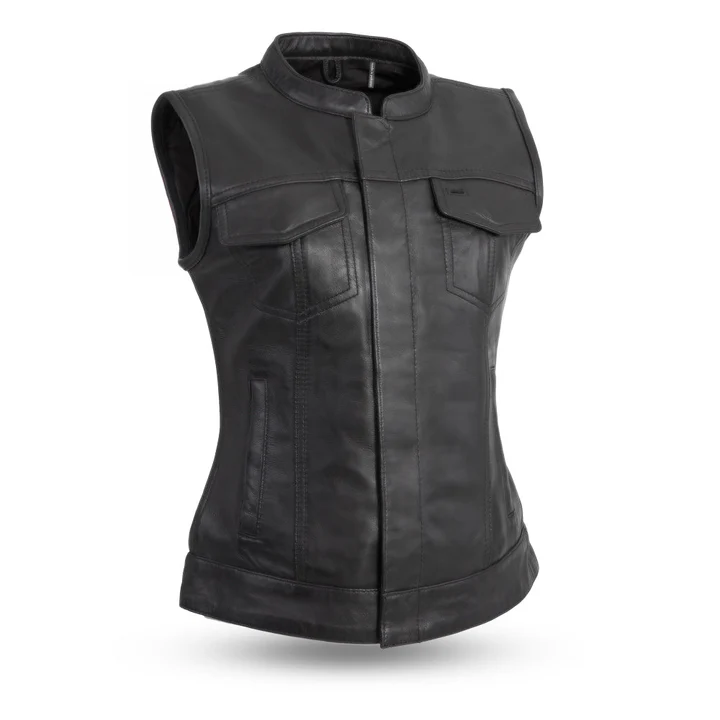 Leather Vest Womens