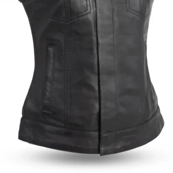 Leather Vest Womens