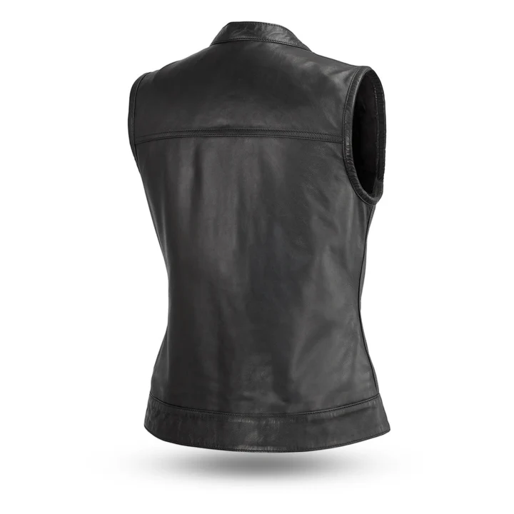 Leather Vest Womens