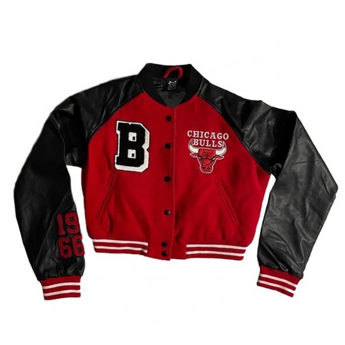 cropped varsity jacket​