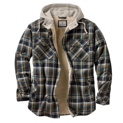 hooded flannel jacket