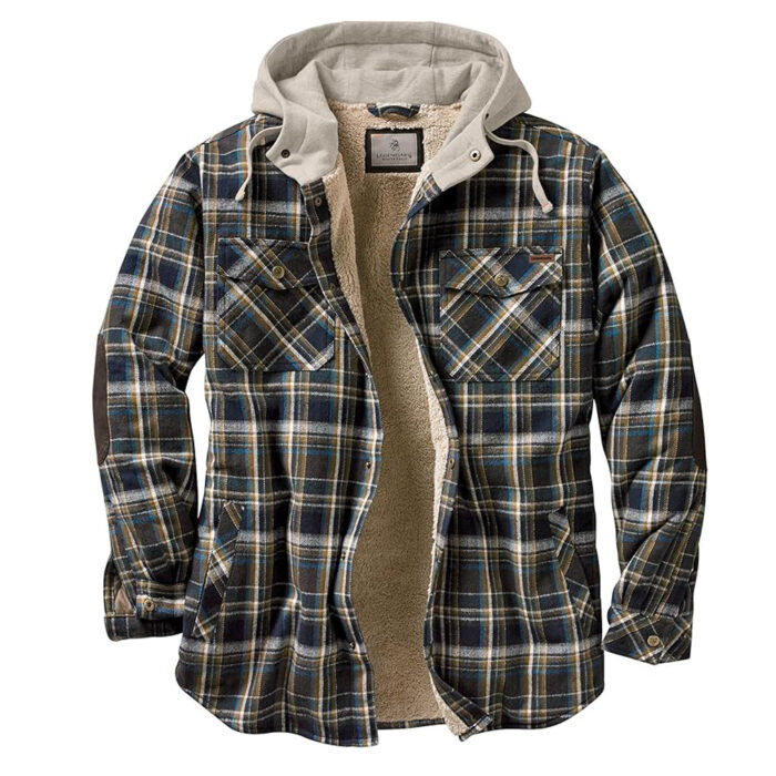 hooded flannel jacket