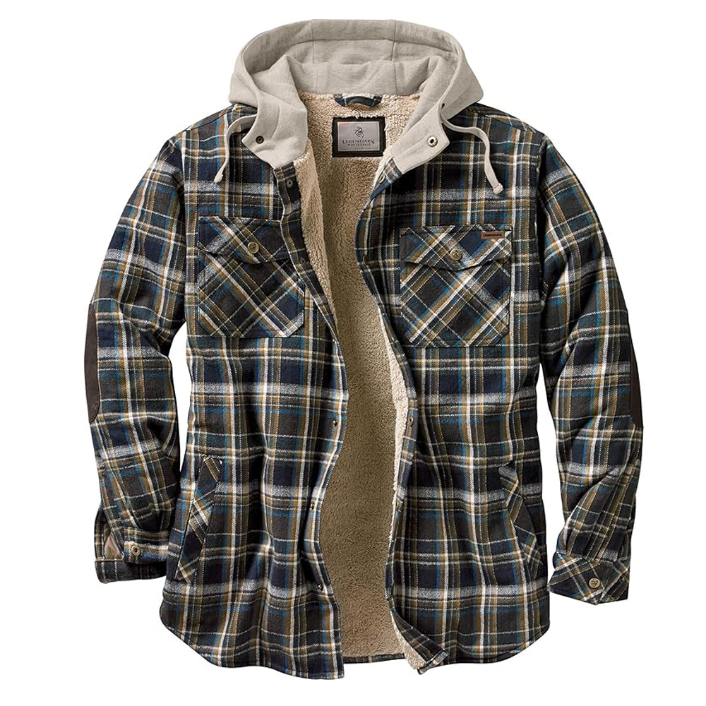 hooded flannel jacket