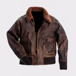 mens distressed biker jacket