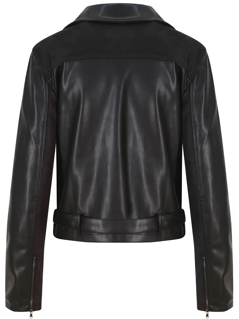 Vegan Leather Biker Jacket