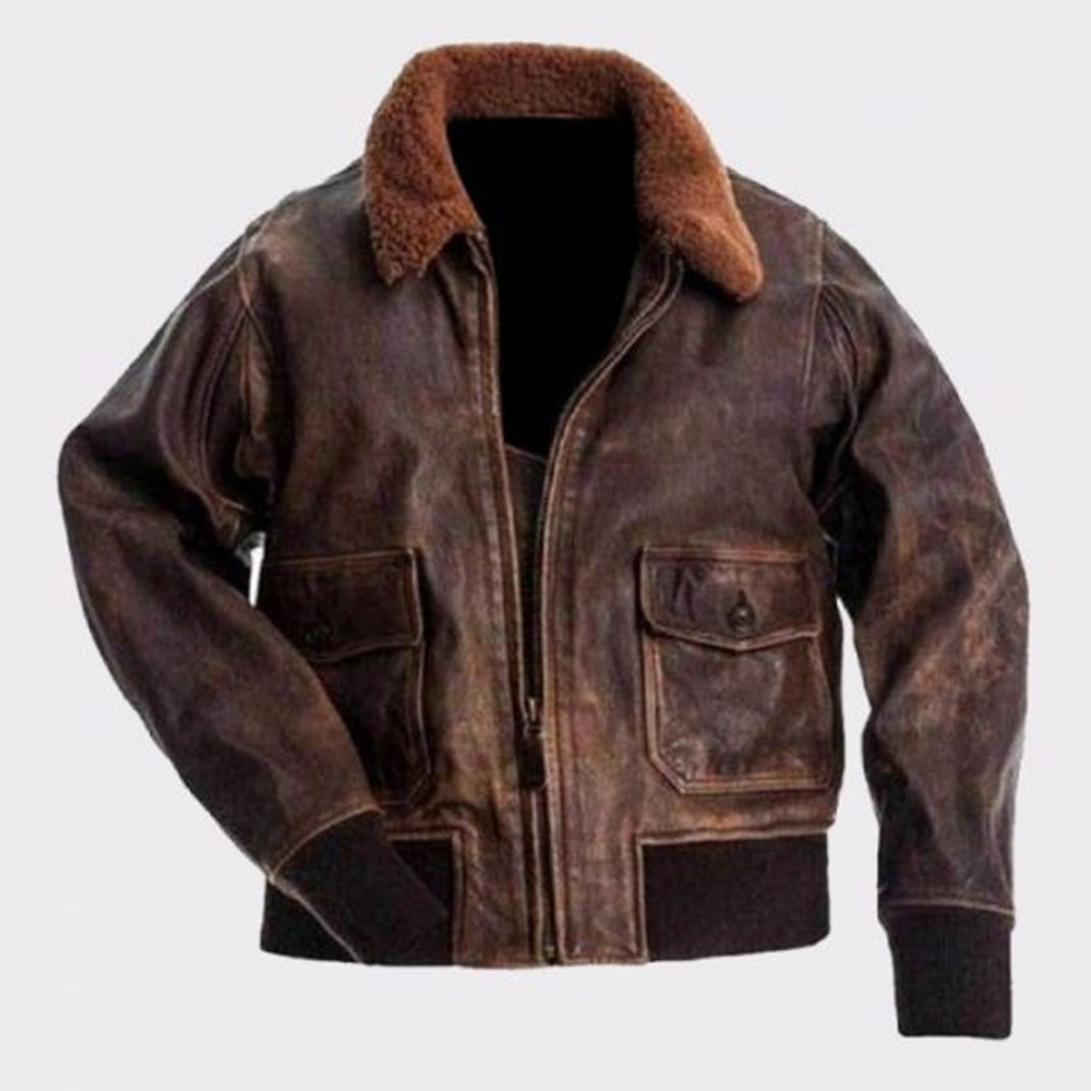 mens distressed biker jacket