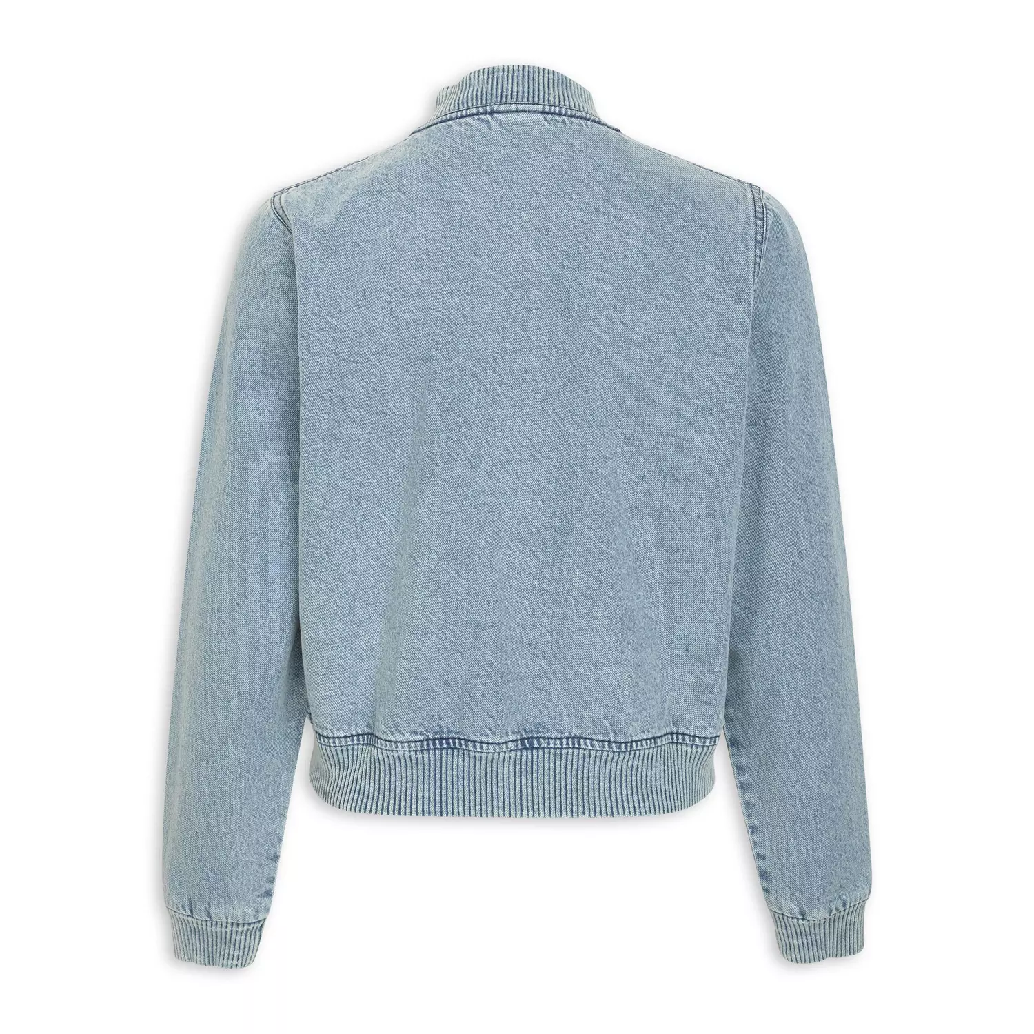 bomber denim jacket women's
