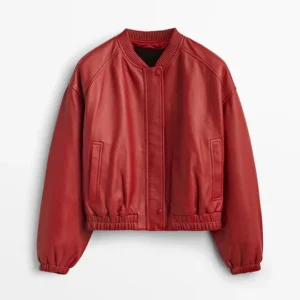 leather bomber jacket women's​