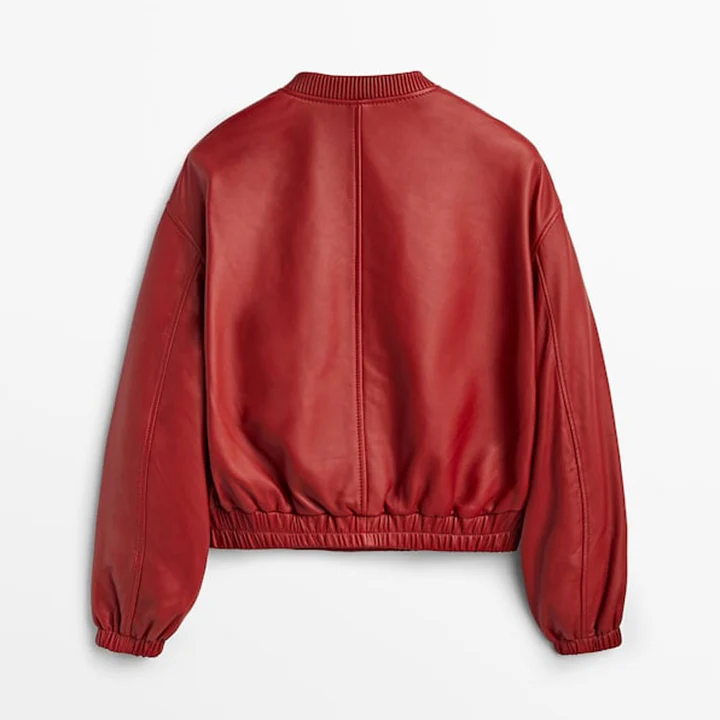 leather bomber jacket women's​
