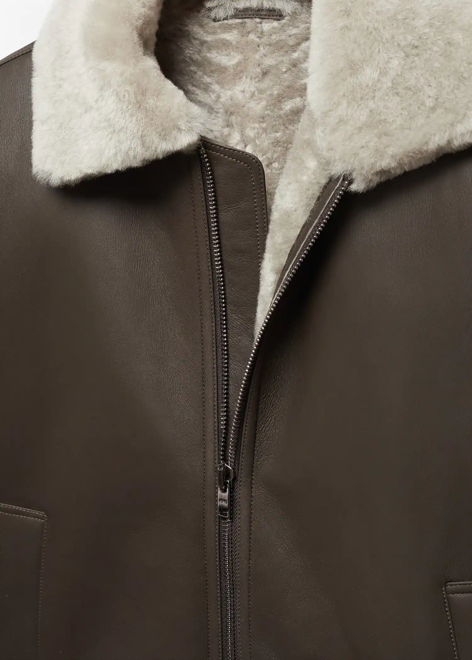 Mens Suede Aviator Jacket​