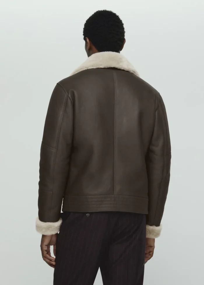 Mens Suede Aviator Jacket​