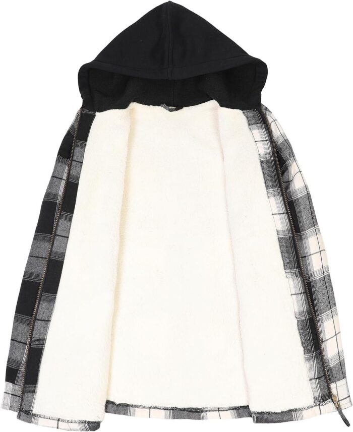 Flannel Jacket Women's With Hood