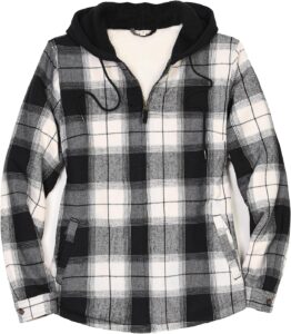 Flannel Jacket Women's With Hood