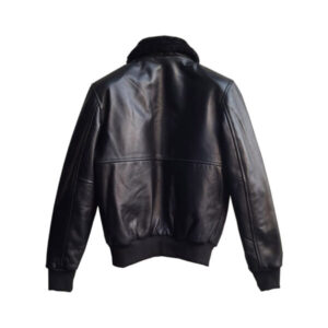 leather jacket with fur