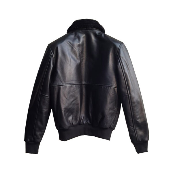 leather jacket with fur