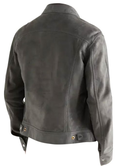 suede trucker jacket mens​