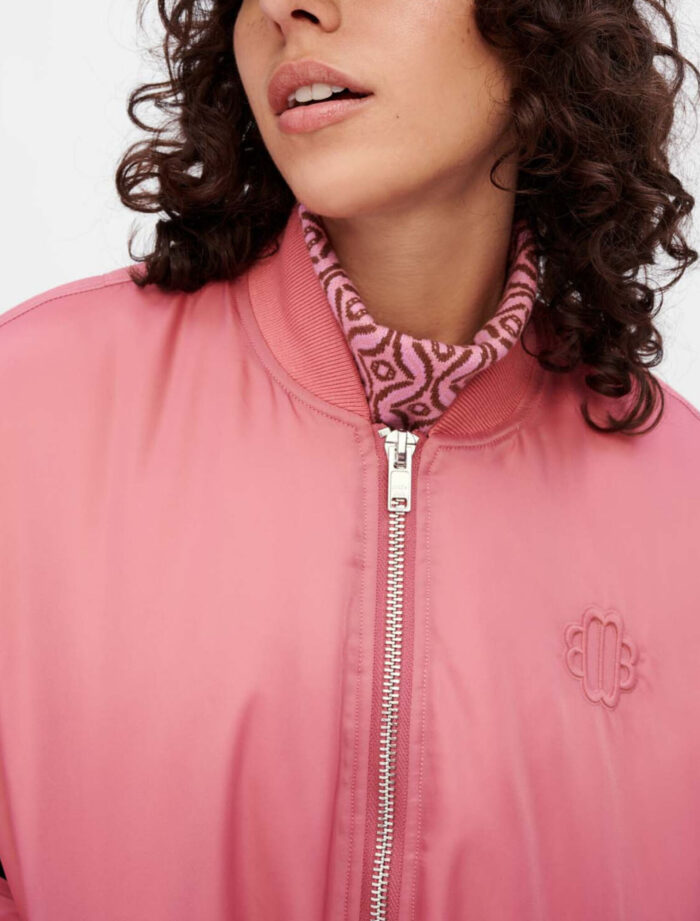 pink bomber jacket