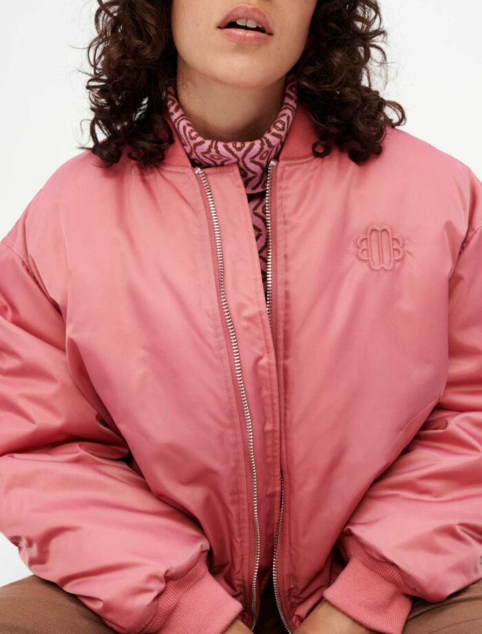 pink bomber jacket